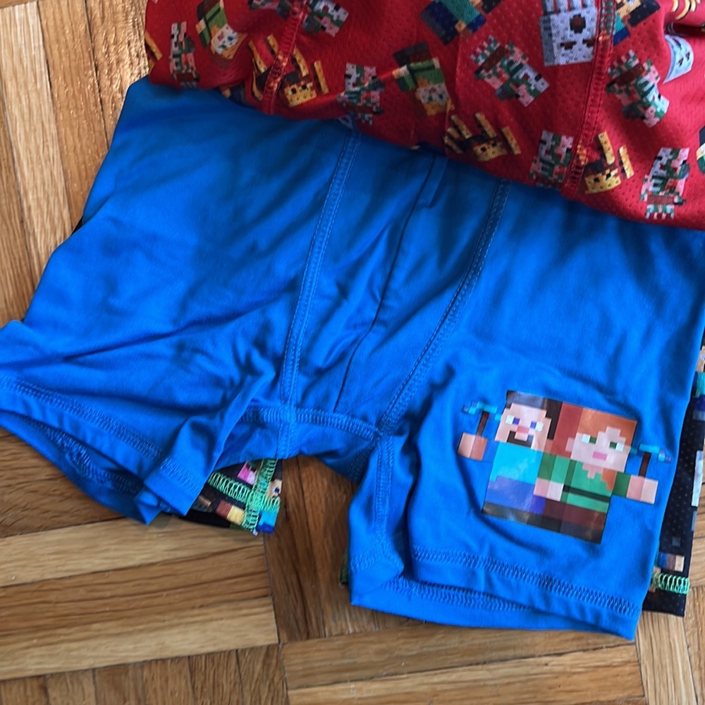 Boys Minecraft underoos athletic boxer briefs size 6S (3pack) NEW w tags - Picture 7 of 9